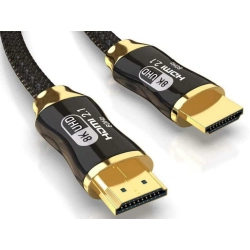 Kabel przewód hdmi 2.1 video ultra high speed 8k 60hz 4k 120hz hq gold 1,5m