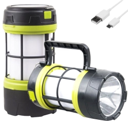 Latarka turystyczna LED solarna lampa biwakowa aku Verk Group
