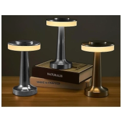 Lampka nocna stołowa dotykowa lampa 3 stopniowa do sypialni bezprzewodowa