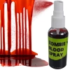 Sztuczna krew spray płyn na halloween zmywalna do makijażu przebranie 60ml — Czerwony