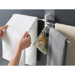 Wieszak na ręczniki łazienkowy obrotowy uchwyt hak