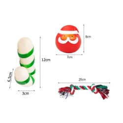 Zestaw zabawek dla psa gryzak szarpak 3 szt mix zabawka na prezent święta
