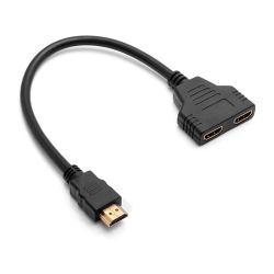 Rozdzielacz hdmi splitter rozgałęźnik 2 porty fhd