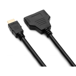 Rozdzielacz hdmi splitter rozgałęźnik 2 porty fhd