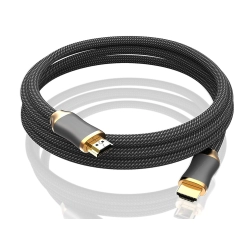 Kabel przewód hdmi 2.1 video ultra high speed 8k 60hz 4k 120hz hq gold 2m