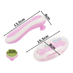 Elektryczny obcinacz do paznokci dla niemowląt dzieci dorosyłych etui