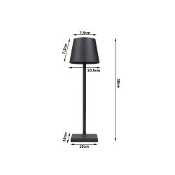 Lampka nocna stołowa dotykowa lampa 3 stopniowa wysoka bezprzewodowa usb