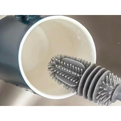 Szczotka do mycia butelek szklanek myjka silikonowa długa dokładna