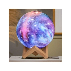 Lampka nocna księżyc 3d rgb moon light z pilotem