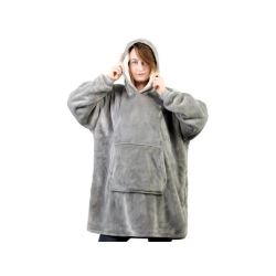 Ciepła bluza koc oversize xxl 2w1 gruba futrzak