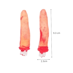 Sztuczne odcięte palce dekoracja halloween 5 gumowych zakrawionych palców