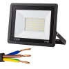 Naświetlacz halogen reflektor led 100w 6000k zewnętrzny wodoodporny ip66 — Czarny