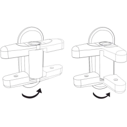 Blokada zabezpieczenie do klamki drzwi okna 2 szt