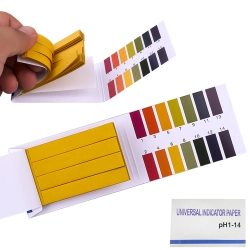 Papierki lakmusowe paski pomiar ph 1-14 80 szt — Wielokolorowy