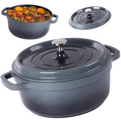 Garnek brytfanna do gotowania i pieczenia non stick indukcja gaz pokrywa 4 l KingStyle
