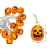 Lampki 10 led wiszące dynie halloween 200cm świecąca dekoracja ozdoba dynia