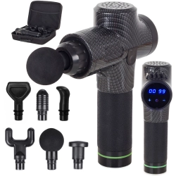 Pistolet do masażu masażer do ciała mocny gun lcd