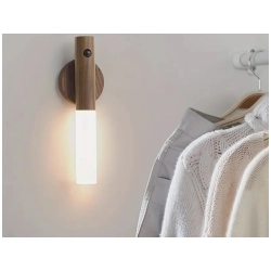 Lampka lampa led ciepła kinkiet z czujnikiem ruchu naścienny na magnes — zdjęcie 3
