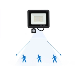 Halogen naświetlacz reflektor led 10w 6000k z czujnik ruchu zmierzchu ip66 - zdjęcie 2