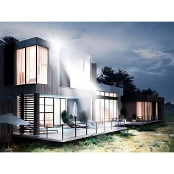 Halogen naświetlacz reflektor led 10w 6000k z czujnik ruchu zmierzchu ip66 - zdjęcie 5
