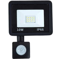 Halogen naświetlacz reflektor LED 10W 6000K z czujnikiem ruchu i zmierzchu IP66