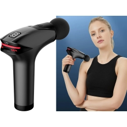 Pistolet do masażu pleców ciała nóg masażer mocny massage gun 5 końcówek