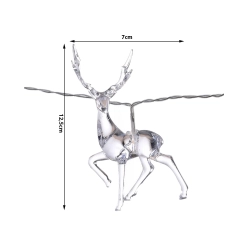 Lampki girlanda boże narodzenie renifery 10 szt led z brokatem na choinkę