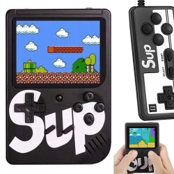 Mini konsola przenośna retro gra 400 gier 3.0 tv game box gierki pilot pad — Czarny