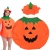 Kostium dyni przebranie strój na halloween dynia — Pomarańczowy