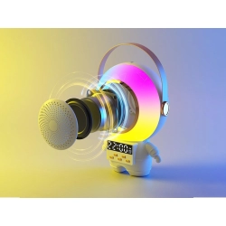 Bezprzewodowy przenośny zestaw do karaoke głośnik bluetooth + 2x mikrofon