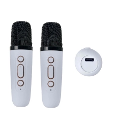Bezprzewodowy przenośny zestaw do karaoke głośnik bluetooth + 2x mikrofon