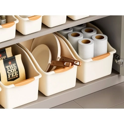 Organizer kuchenny plastikowy pojemnik do szafki na chemię kuchnia łazienka