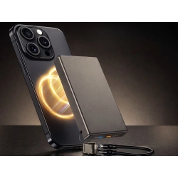 Powerbank szybkie ładowanie 5000 mah 20w usb-c usb-l qc 3.0 bezprzewodowy — zdjęcie 5