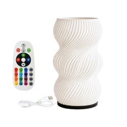 Lampka stołowa z wazonem na kwiaty LED RGB z pilotem 2w1