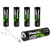 Akumulatorki baterie paluszki AA Li-Ion 1,5V 2200mWh 4 sztuki ładowane USB-C