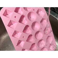 Forma do lodu silikonowa 3d serce kula diament kształty kostki do napojów