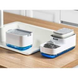 Dozownik na płyn do naczyń kuchenny do zlewu kuchennego dozownik gąbka