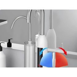 Przepływowy podgrzewacz wody 3000w z filtrem kran bateria kuchenna lcd