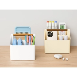 Przybornik organizer na biurko na drobiazgi do łazienki na kosmetyki