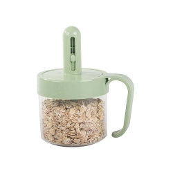 Pojemnik na przyprawy kuchenne z łyżką do żywności kubek z uchem zamykany