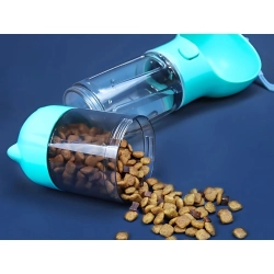 Butelka podajnik karmy poidło dla psa kota miska z podajnikiem worków 300ml