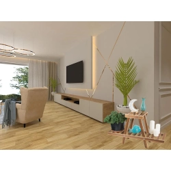 Kwietnik stojący drewniany na kwiaty doniczkowe doniczki dwupoziomowy półka