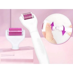 Derma roller do mezoterapii mikroigłowej wałek twarz szyja ciało zestaw 6w1