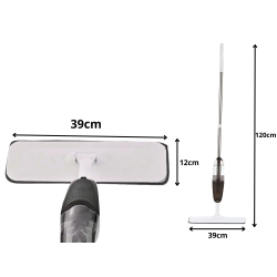 Mop płaski ze spryskiwaczem długi 120cm 350ml +3 szt wkładów z mikrofibry