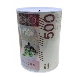 Skarbonka metalowa na pieniądze puszka xxl duża