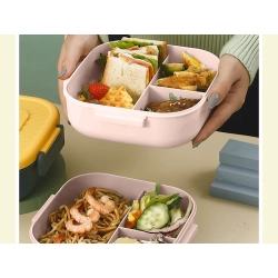 Lunchbox śniadaniówka pojemnik na śniadanie obiad z przegródkami i sztućcami Verk Group model 369559642
