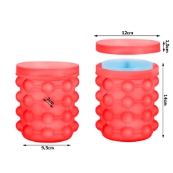 Forma do lodu silikonowa wiaderko kubek kostkarka kostki lodu foremka lód