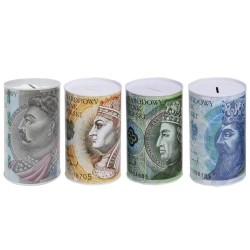 Skarbonka metalowa na pieniądze puszka xxl duża