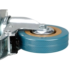 Kółko meblowe obrotowe 4 cale hamulec gumowe metalowe do wózka ciche 100mm