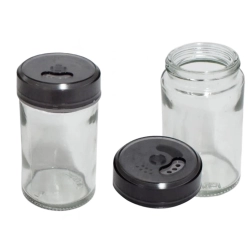 Organizer na przyprawy obrotowy pojemniki szklane 6 sztuk przyprawnik sól